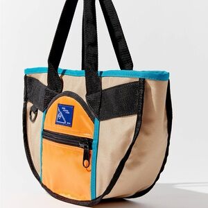 Urban Outfitters Peters Mountain Works ExclusiveCream and Orange Colorblock Tote
